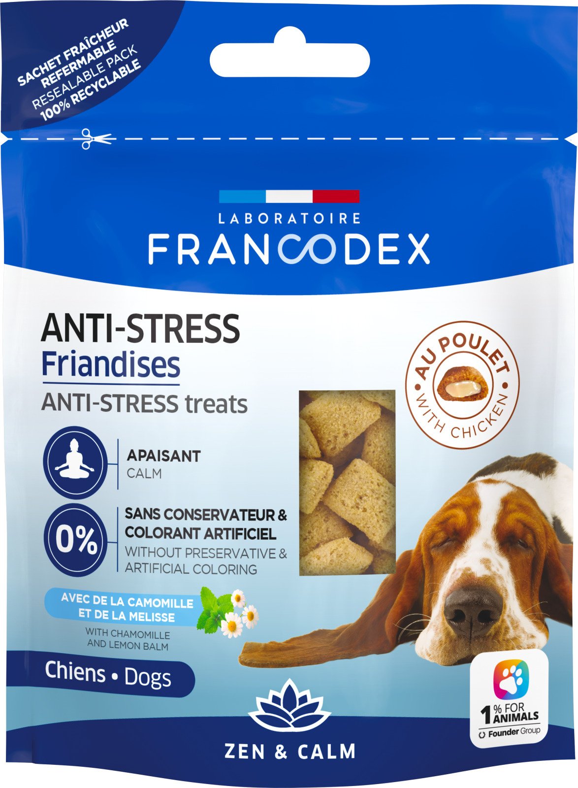 Francodex Anti-Stress – uklidňující pamlsky pro psy 75 g